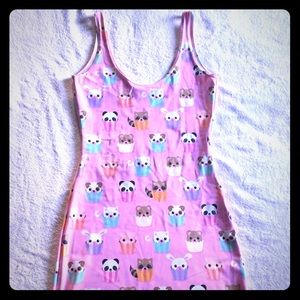 Kawaii Print Blackmilk Bodycon Mini Dress